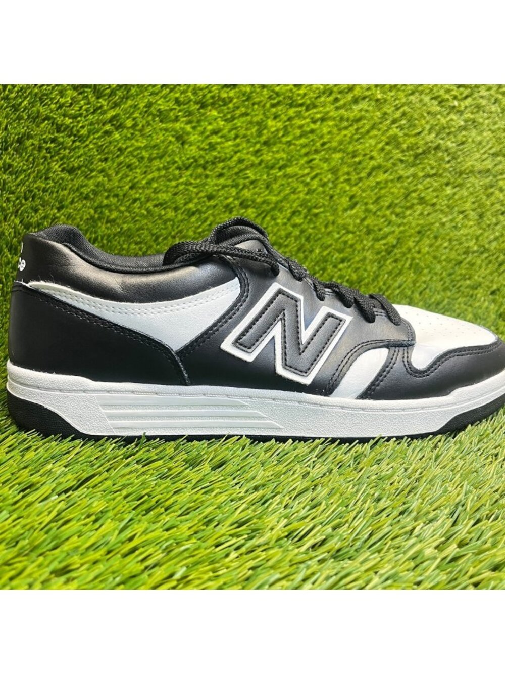 New Balance 480 Mens Size 10.5 Black White Athletic Lifestyle Shoes Sneakers